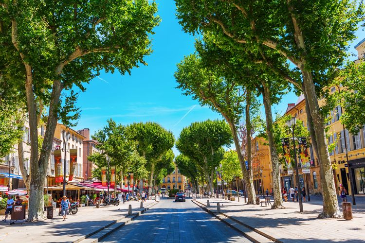 Cours Mirabeau à Aix-en-Provence